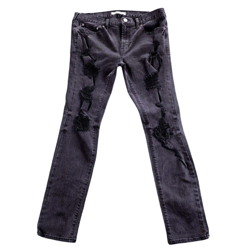PacSun Mens Skinny Distressed Ripped Jeans Washed Black 32x30‎ Slim Fit Denim